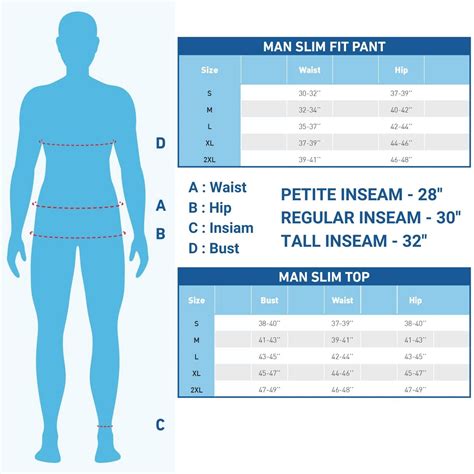 Alamat Men Slim Fit Scrubs Size Chart | Slim fit pants men, Slim fit ...