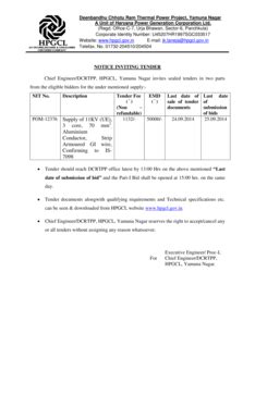 Fillable Online hpgcl gov POM-12376 Supply of 11KV UE - Haryana Power ...