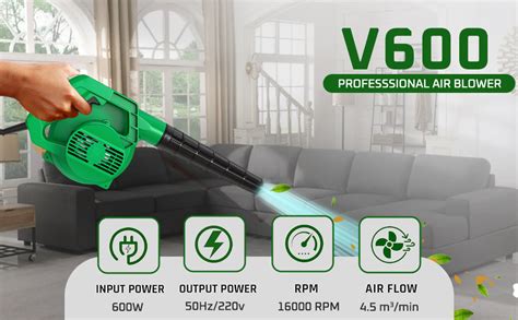 AEGON V600 Professional Air Blower 600W with Flow Control, 100% Copper ...