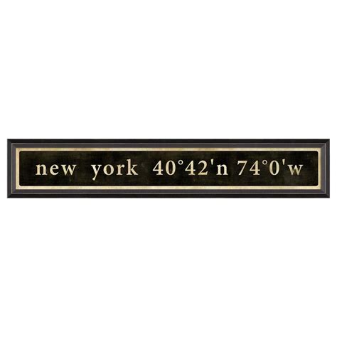 New York Coordinate Sign – WRARE