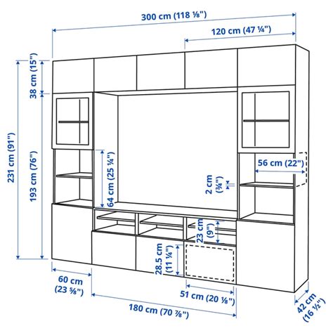 BESTÅ TV storage combination/glass doors, white/Pipmakare white ...