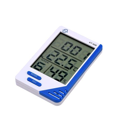 Thermocare Plastic Digital Room Thermometer With Humidity Indicator And ...