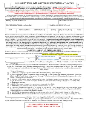 Fillable Online Over Sand Vehicles (OSV) - Town of Orleans Fax Email ...