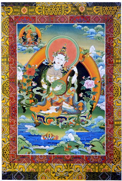 Купить Постер Богиня Сарасвати, 33 х 49 см в интернет-магазине Dharma.ru