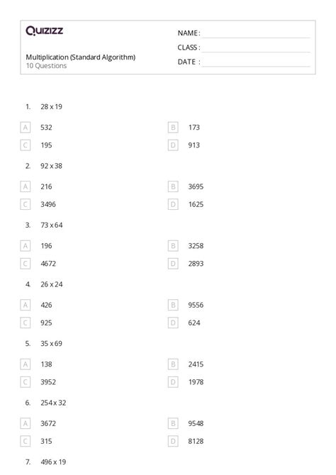 Image result for Standard Algorithm Multi-Digit Multiplication