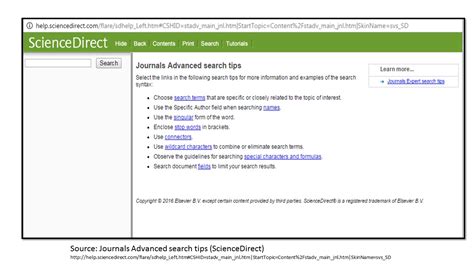 Image result for ScienceDirect Advanced Search