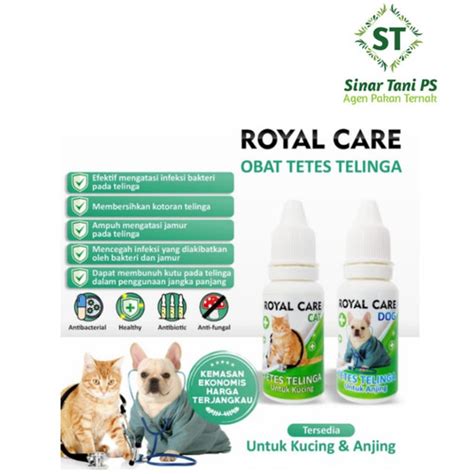 Jual Royal Care Telinga 10 ML Obat Tetes Telinga untuk Kucing - Kota ...
