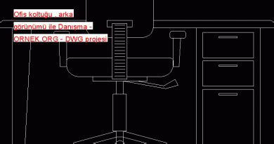 Ofis için Danışma - İtalyan tipi dwg projesi - Autocad Projeler