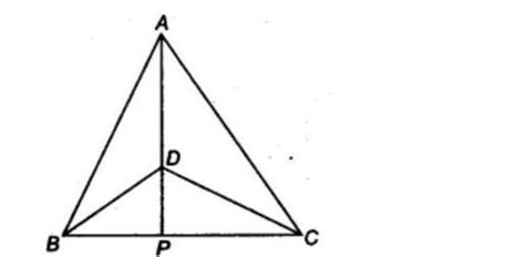 1. A ABC and A DBC are two isosceles triangles on the same base BC and ...