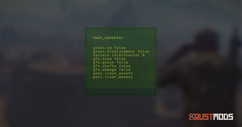 Image result for Rust FPS Boost Commands