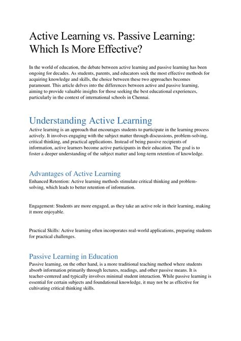 Image result for Passive Learning vs Active Learning