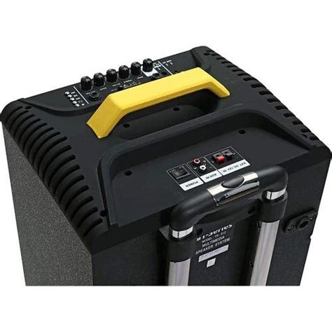 Sonic 12" Trolley Bluetooth Speaker with 2 Wireless Mics | Perfect for ...