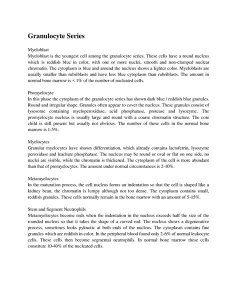 Immature Granulocytes Normal Range (PDF) FLOW CYTOMETRIC DIFFERENTIAL OF HEMTOLOGICAL CELL ...