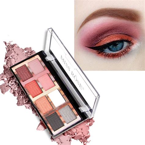 Buy Miss Rose 8 Color EyeShadow Palette Waterproof Shimmering ...
