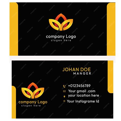Psd two business cards with the logo for the company company | Premium PSD