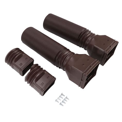 Buy 2-Pack Rain Gutter Downspout Extensions Flexible, Drain Downspout ...