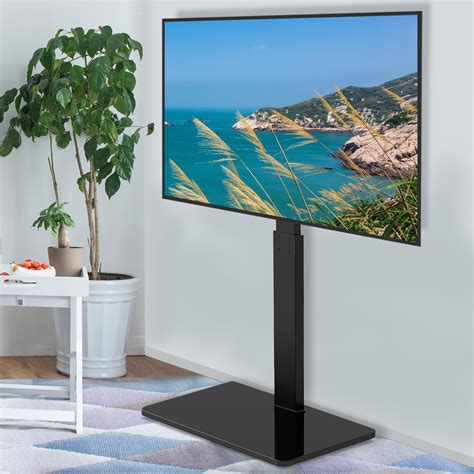 FITUEYES Modern Tall Floor TV Stand For 55 85 Inch Large TVs, Swivel TV ...