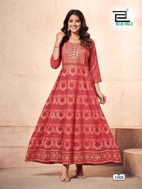 Blue Hills Festival Pro Max Fancy Anarkali Kurti Gown