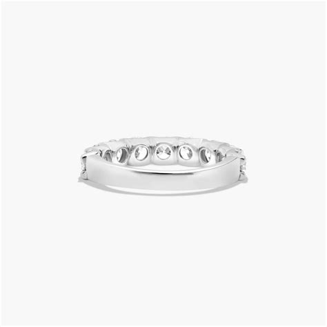 Shared Prong Nine Stone Contour Anniversary Ring With 2 CTW Diamonds In ...
