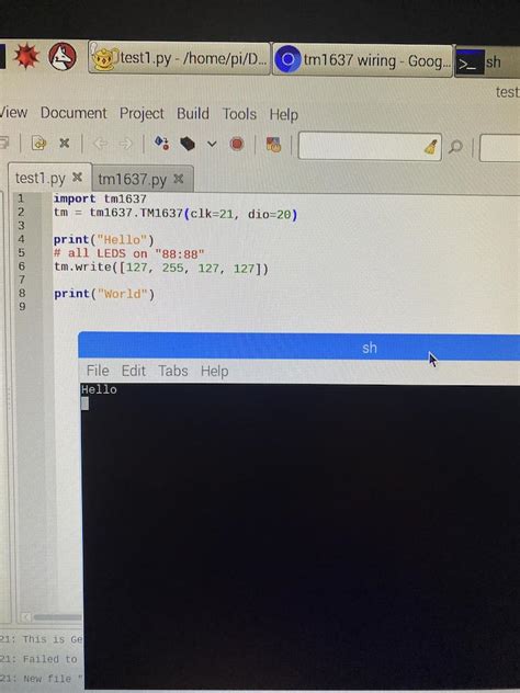 Image result for Tm1637 Raspberry Pi Code