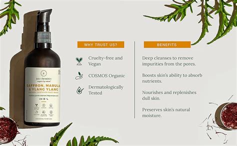 Juicy Chemistry Saffron, Marula & Ylang Ylang Face Wash, 100 ml ...