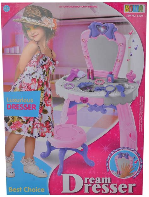 Buy Comdaq Dressing Table & Vanity Set Beauty And Cosmetic Set Musical ...