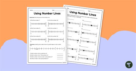 Image result for Moving On a Number Line Worksheet