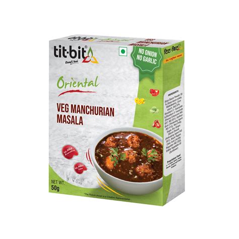 Tit-Bit ORIENTAL-[No Onion No Garlic] Veg. Manchurian Masala-50 gm Pac ...