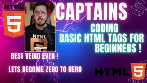 Image result for Code with Harry HTML YouTube