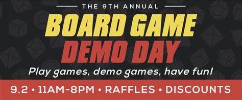 Board Game Demo Day, Toledo Game Room, September 2 2023 | AllEvents.in