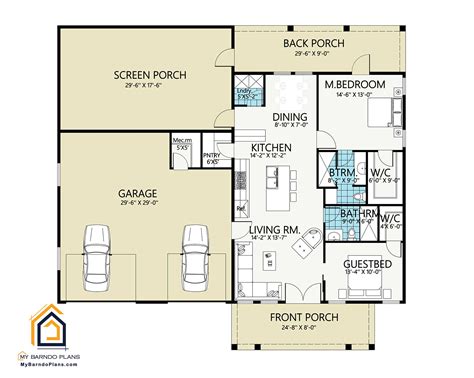 40x60 Metal Home Floor Plans Single Story