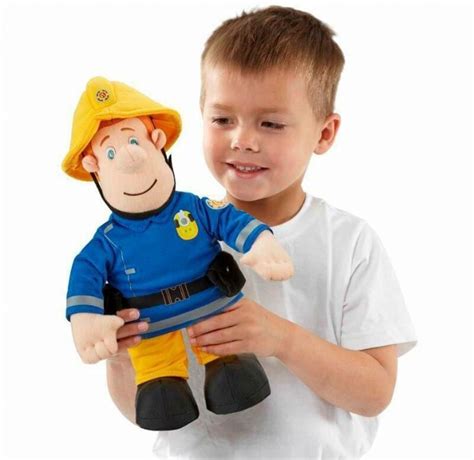 Brannmann Sam snakker teddybjørn - Brannmann Sam plysj leketøy 03373 ...