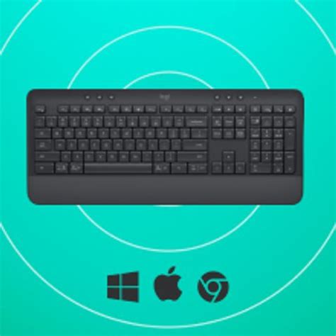 Logitech Signature K650 Bluetooth Standard Desktop Keyboard Compatible ...