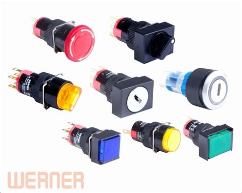 Push Buttons and Pilot lamps - 40 series, 16mm Switches & Pilot Devices ...
