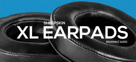 Headphone Memory Foam Earpads - XL Size - Sheepskin - Brainwavz India