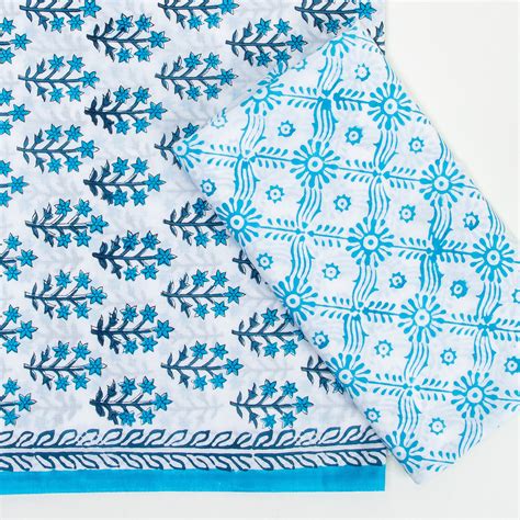 New Unstitched Cotton Suits With Chanderi Dupatta Onliine – Dmaasa