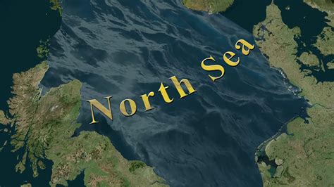 North Sea Map 30813464 Stock Video at Vecteezy