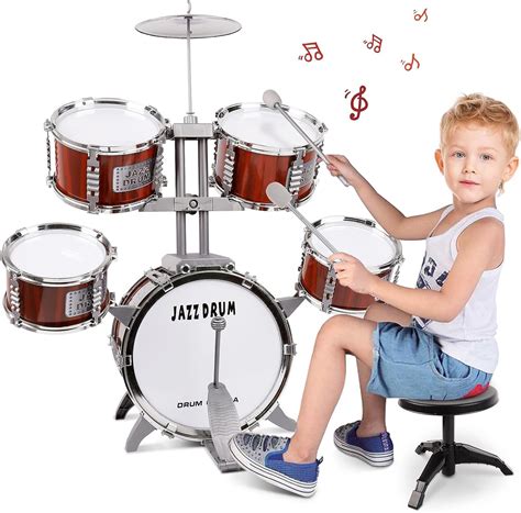 Buy TWFRIC Drum Set for Kids Musical Instruments Kids Drum Set with ...