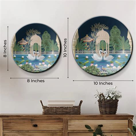Set of 3 Royal Garden Wall Plates Décor – 7 Decore
