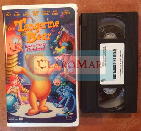 ☀️ The Tangerine Bear VHS Animated Movie Clamshell Tom Bosley Howie ...
