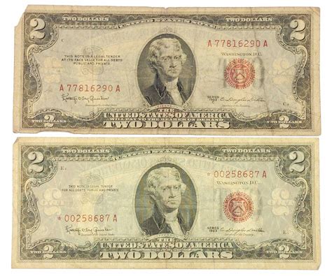 Lot - (12) Vintage U.S. Silver Certificates & $2 Bills