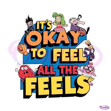 Inside Out Its Okay To Feel All The Feels SVG - Oladino