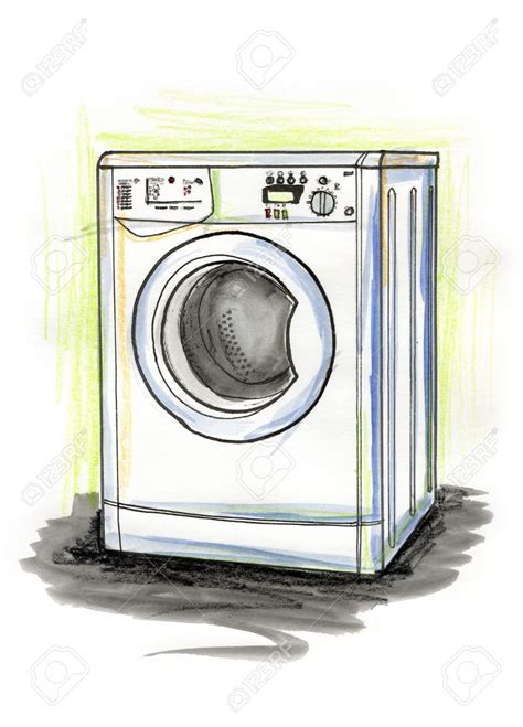 Image result for Drawing Image of Washing Machine