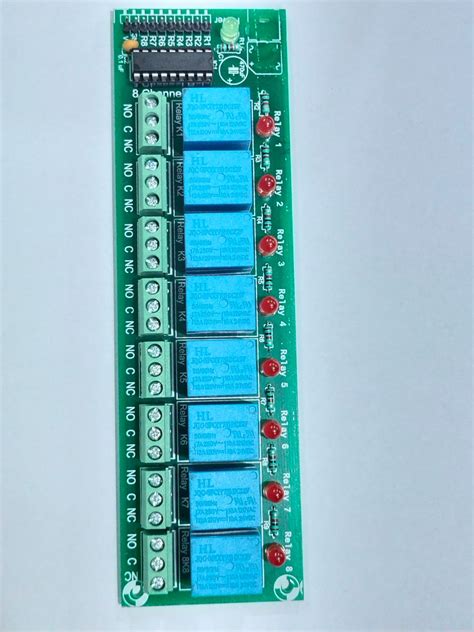 Buy 8 Channel 12V Relay board with ULN2803 based module - Elementz ...