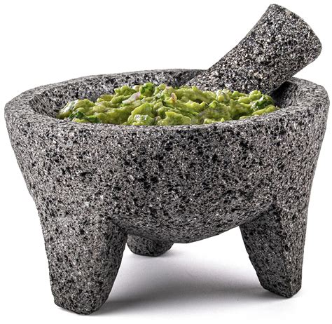 Buy Genuine Handmade Mexican Mortar and Pestle, Molcajete de Piedra ...