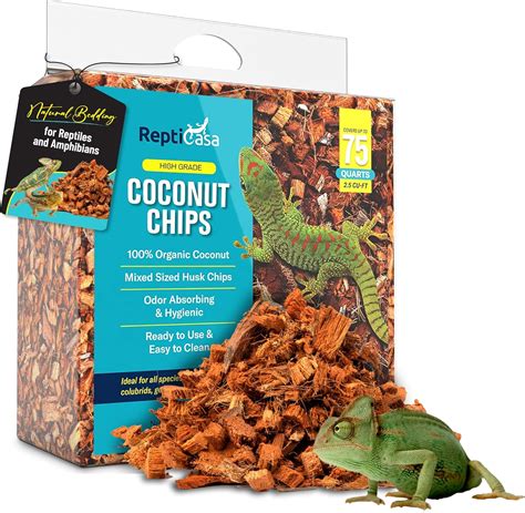 ReptiCasa Coconut Chips Substrate Block - Natural, Organic India | Ubuy