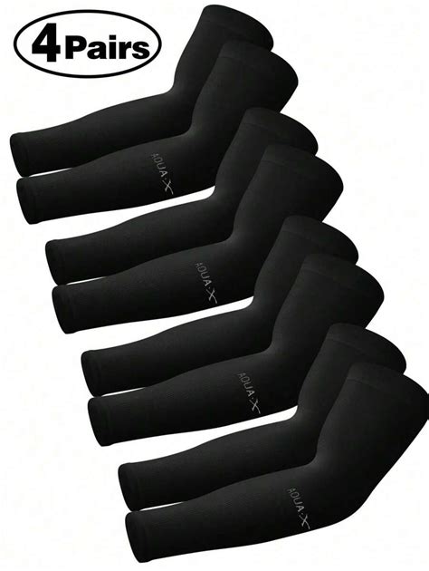 4Pairs Sun Protection Cooling Arm Sleeves Compression - Cover Up - Sun Sleeves For Men Youth ...