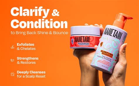MANETAIN Squeaky Clean Clarifying Shampoo 237ml & Multipurpose ...