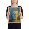 ZenArtBliss.com | Tibetan Blue Buddha Painting – Wall Art Decor for ...