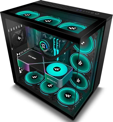 KEDIERS ATX Tower Tempered Glass Gaming PC Case with Barbados | Ubuy